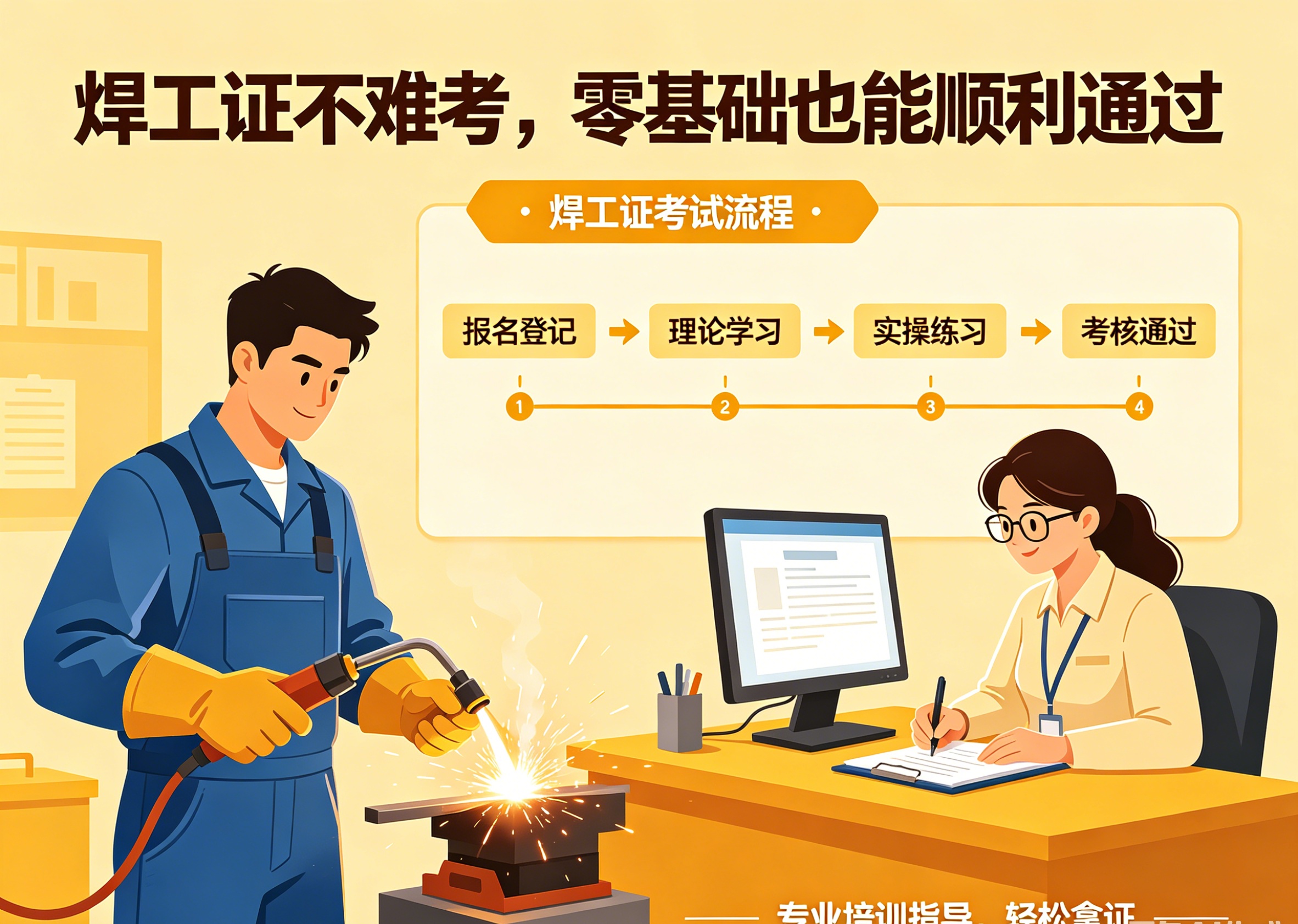 焊工证值不值得考？零基础通关难度、薪资前景及备考建议